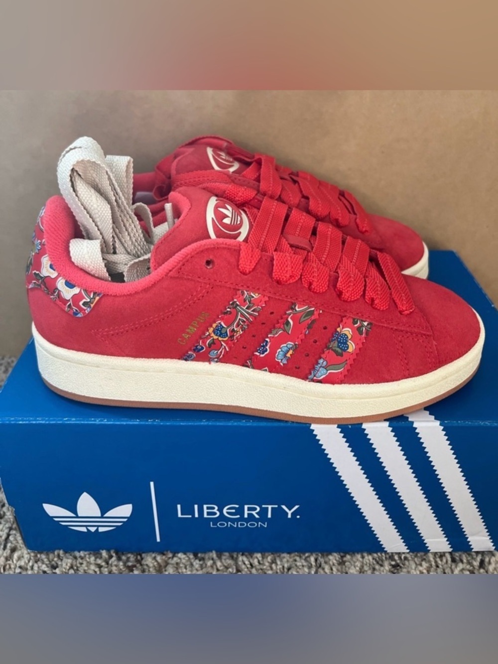 🏷️ ADIDAS CAMPUS 00S X LIBERTY LONDON SHOES Size 6.5 NIB
